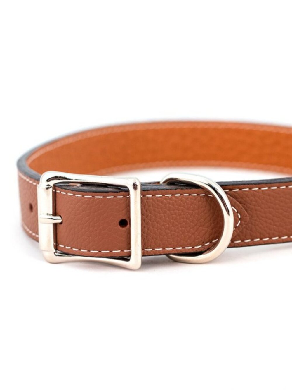 Auburn Leathercrafters Tuscan Italian Leather Collar in Brown Sz. 12" x 5/8"